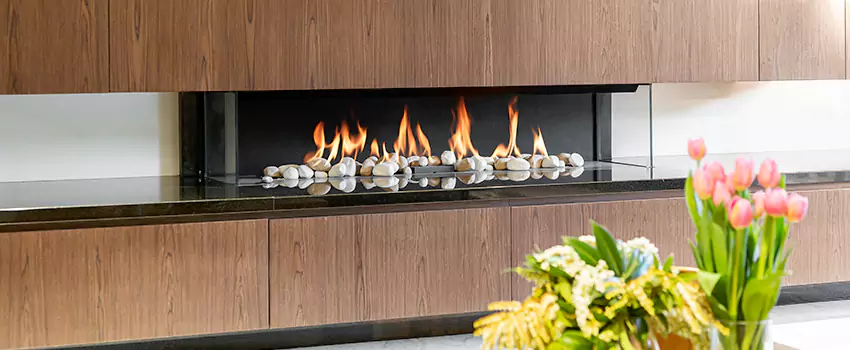 Outdoor Modern Fireplace Renovation Services in Fredericton, NB
